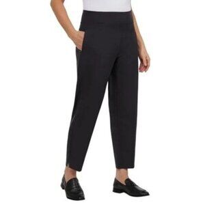 NEW Kirkland Signature Womens L Black Pull-On Ankle Dress Pants